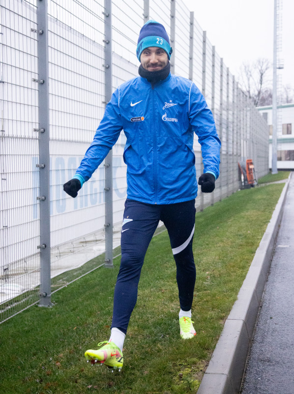 Тренировка «Зенита» перед матчем с ЦСКА