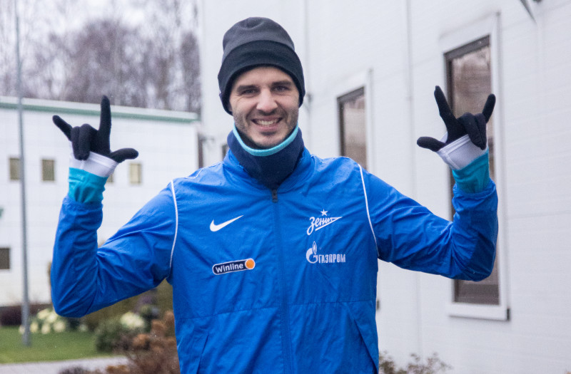 Тренировка «Зенита» перед матчем с ЦСКА