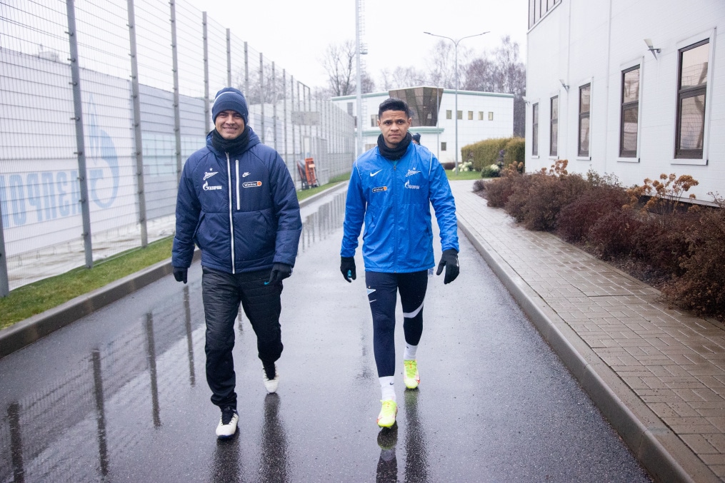 Тренировка «Зенита» перед матчем с ЦСКА