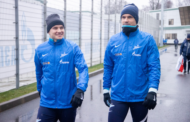Тренировка «Зенита» перед матчем с ЦСКА