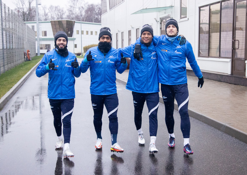 Тренировка «Зенита» перед матчем с ЦСКА