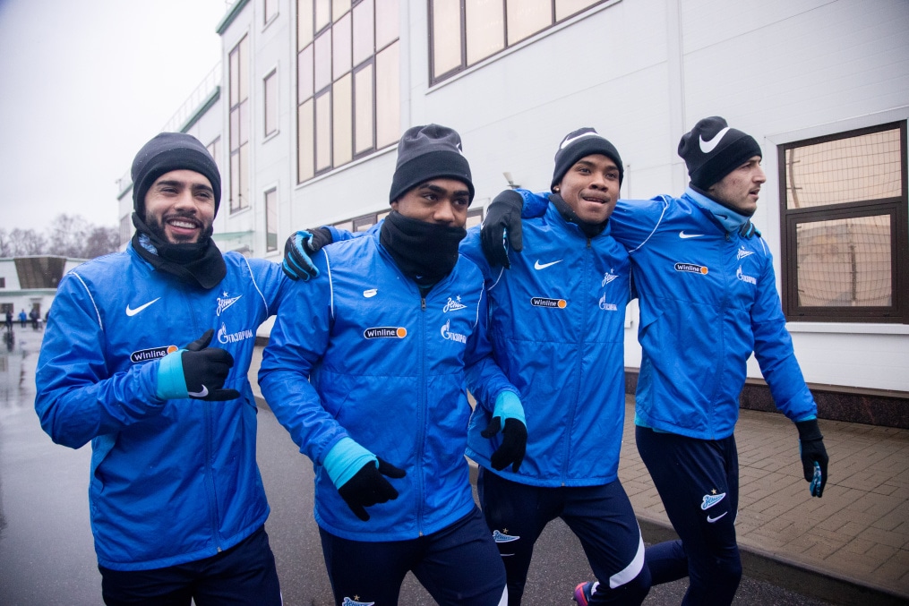 Тренировка «Зенита» перед матчем с ЦСКА