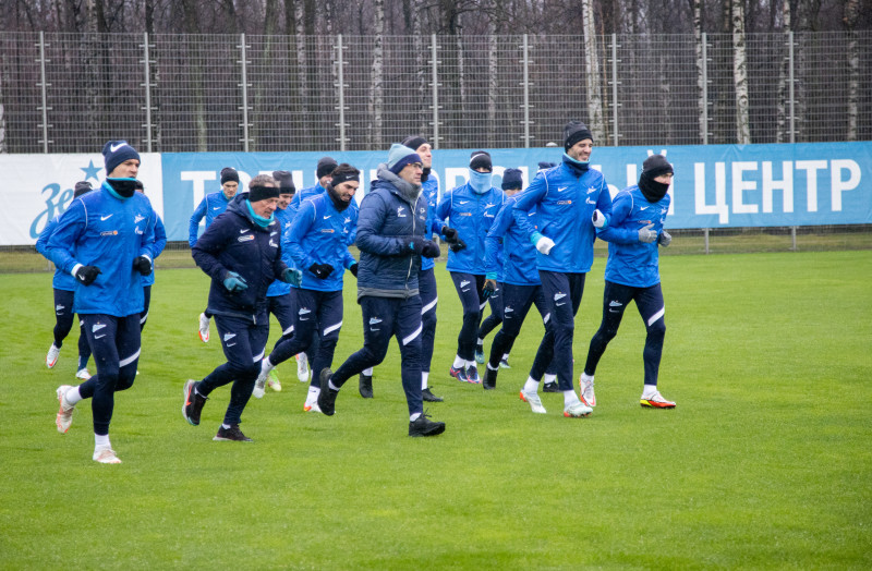 Тренировка «Зенита» перед матчем с ЦСКА