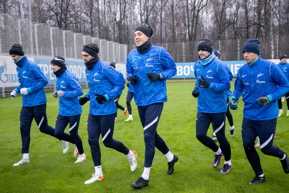 Тренировка «Зенита» перед матчем с ЦСКА