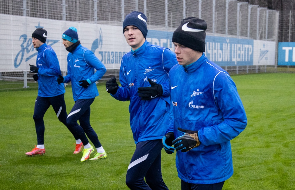 Тренировка «Зенита» перед матчем с ЦСКА