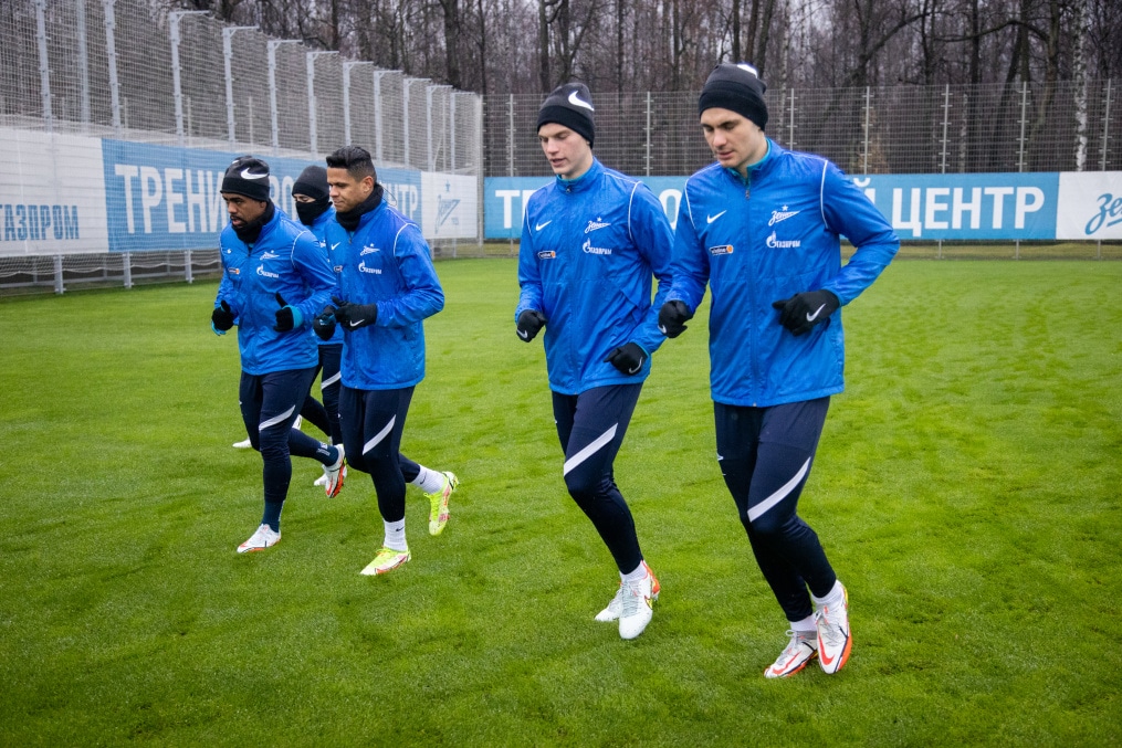 Тренировка «Зенита» перед матчем с ЦСКА