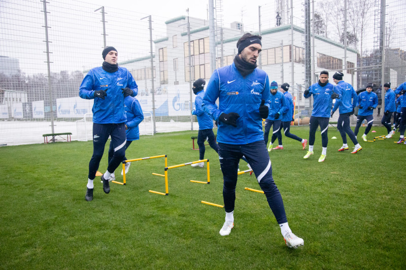 Тренировка «Зенита» перед матчем с ЦСКА