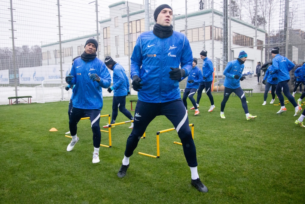 Тренировка «Зенита» перед матчем с ЦСКА