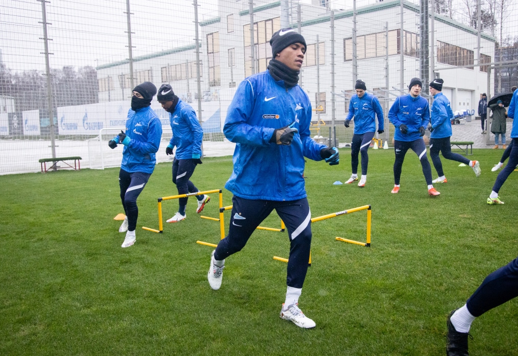 Тренировка «Зенита» перед матчем с ЦСКА