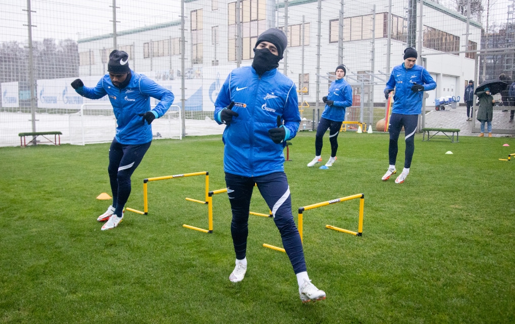 Тренировка «Зенита» перед матчем с ЦСКА