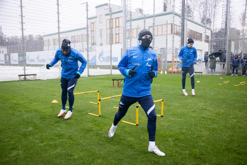Тренировка «Зенита» перед матчем с ЦСКА