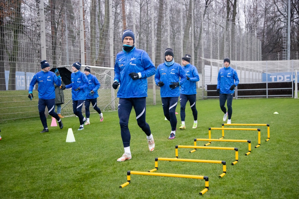 Тренировка «Зенита» перед матчем с ЦСКА