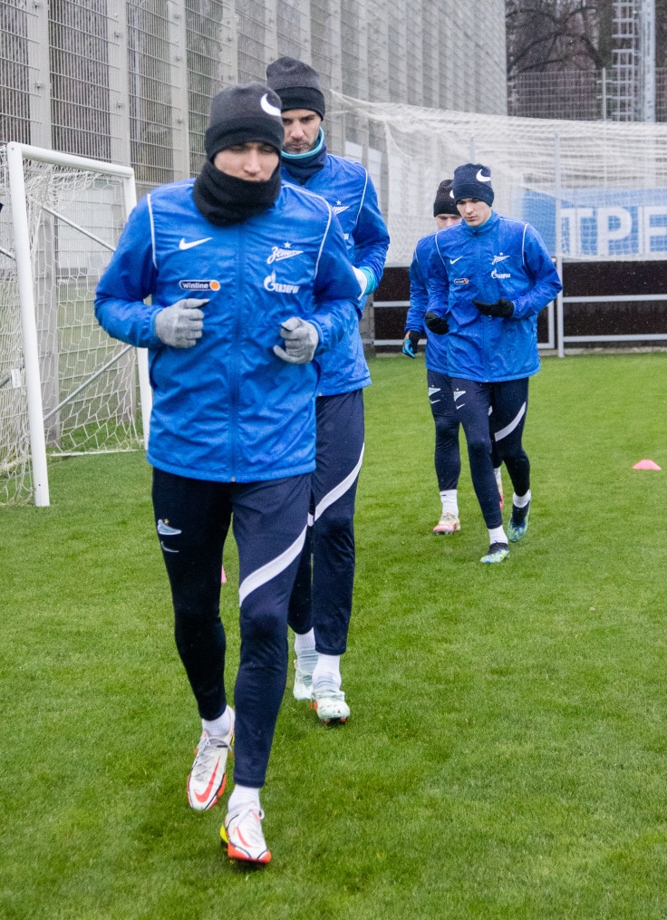 Тренировка «Зенита» перед матчем с ЦСКА