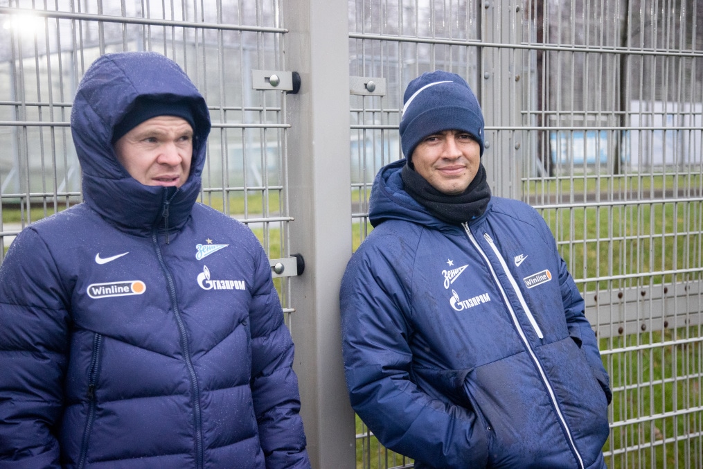 Тренировка «Зенита» перед матчем с ЦСКА