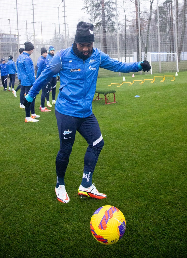 Тренировка «Зенита» перед матчем с ЦСКА