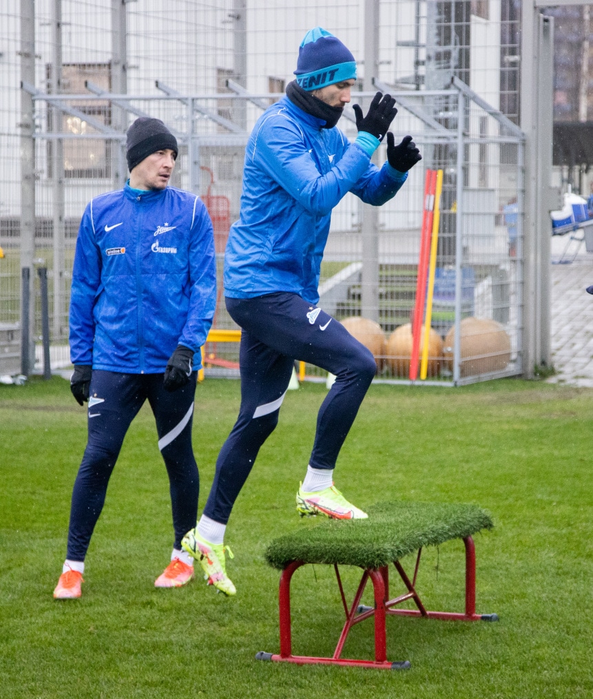 Тренировка «Зенита» перед матчем с ЦСКА