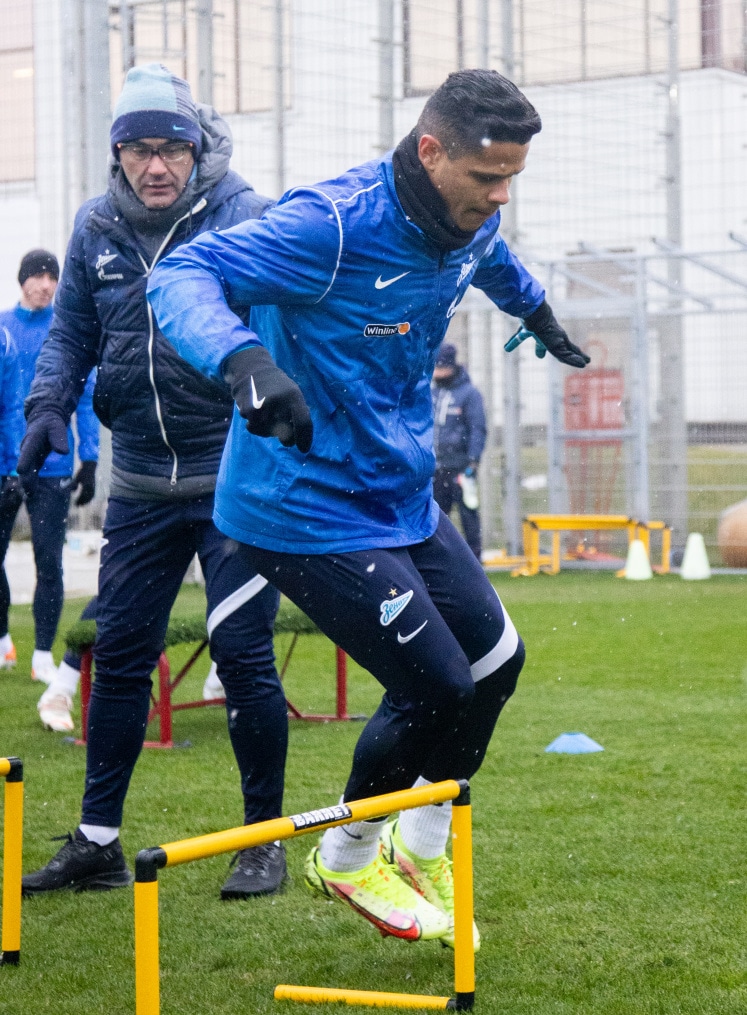 Тренировка «Зенита» перед матчем с ЦСКА