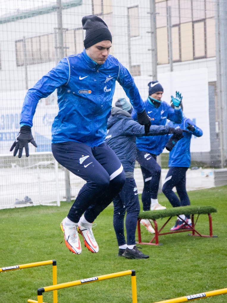 Тренировка «Зенита» перед матчем с ЦСКА