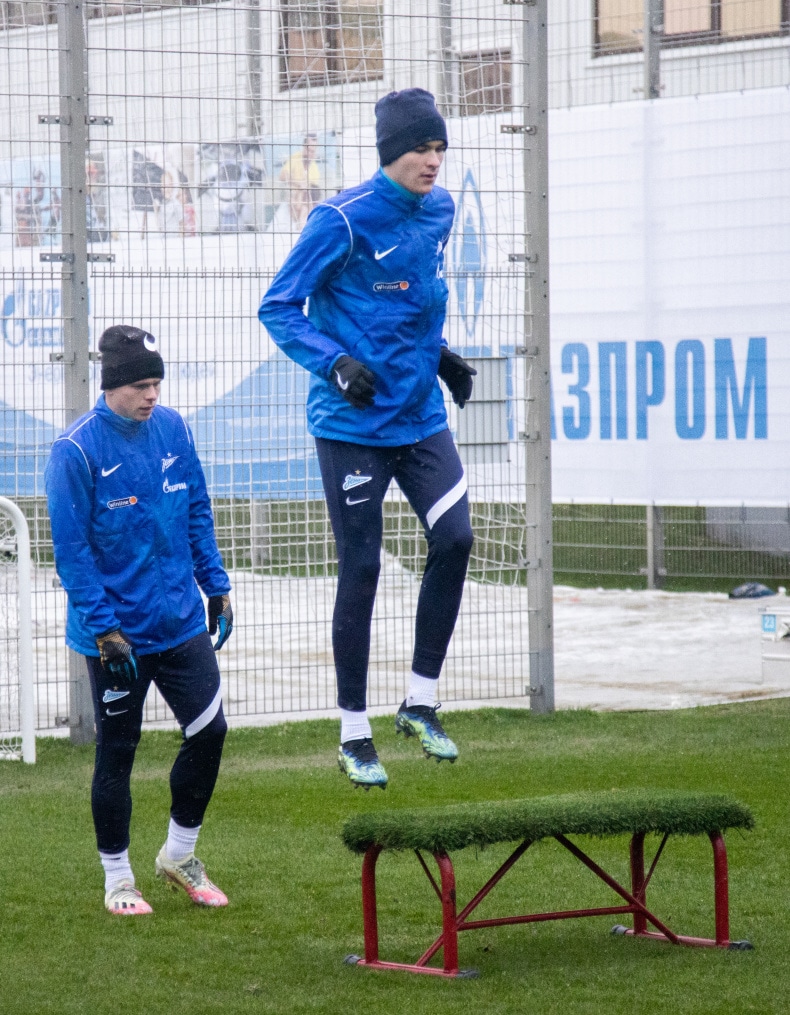 Тренировка «Зенита» перед матчем с ЦСКА