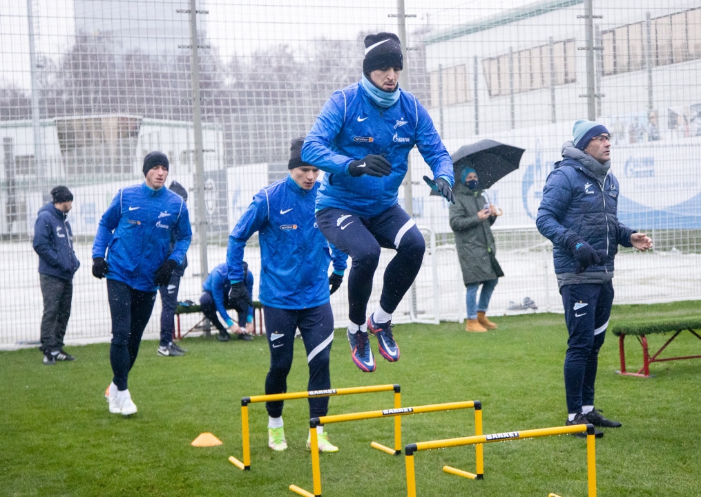 Тренировка «Зенита» перед матчем с ЦСКА