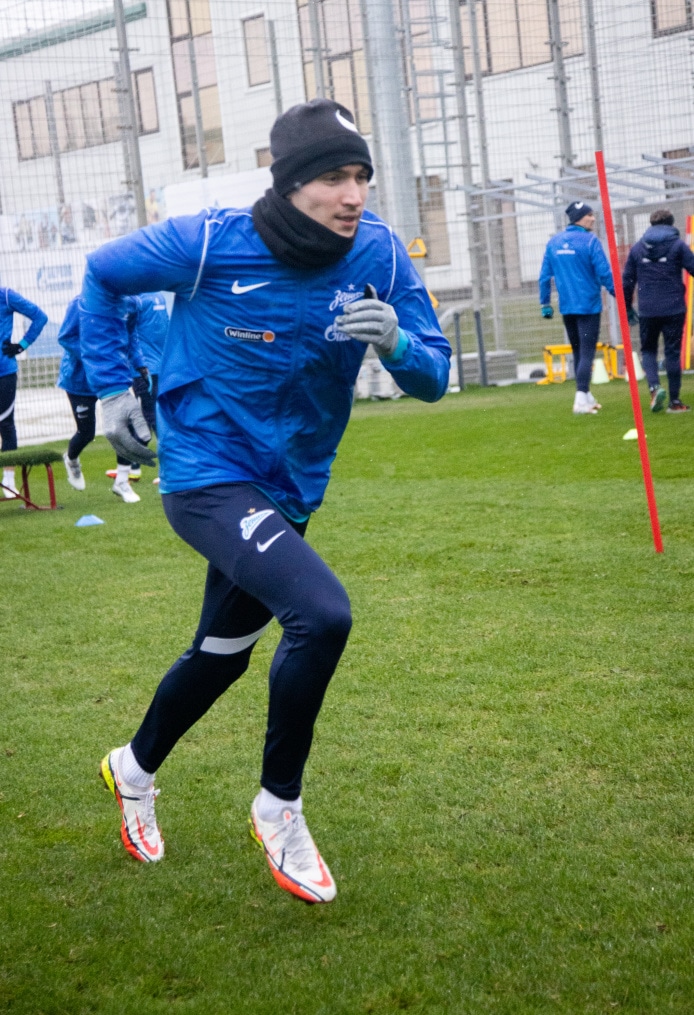 Тренировка «Зенита» перед матчем с ЦСКА