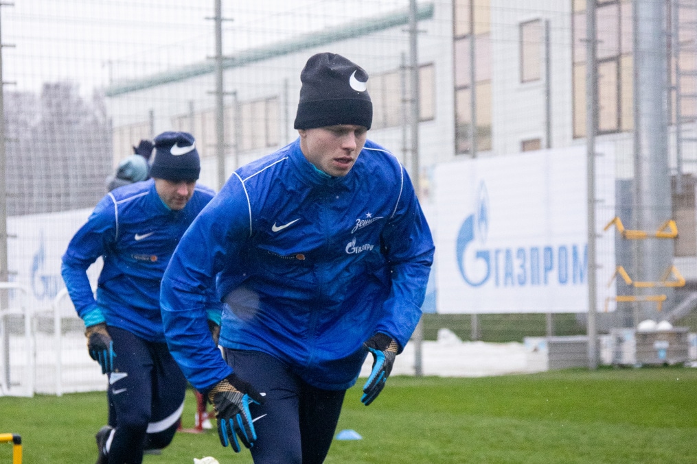 Тренировка «Зенита» перед матчем с ЦСКА