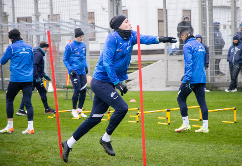 Тренировка «Зенита» перед матчем с ЦСКА