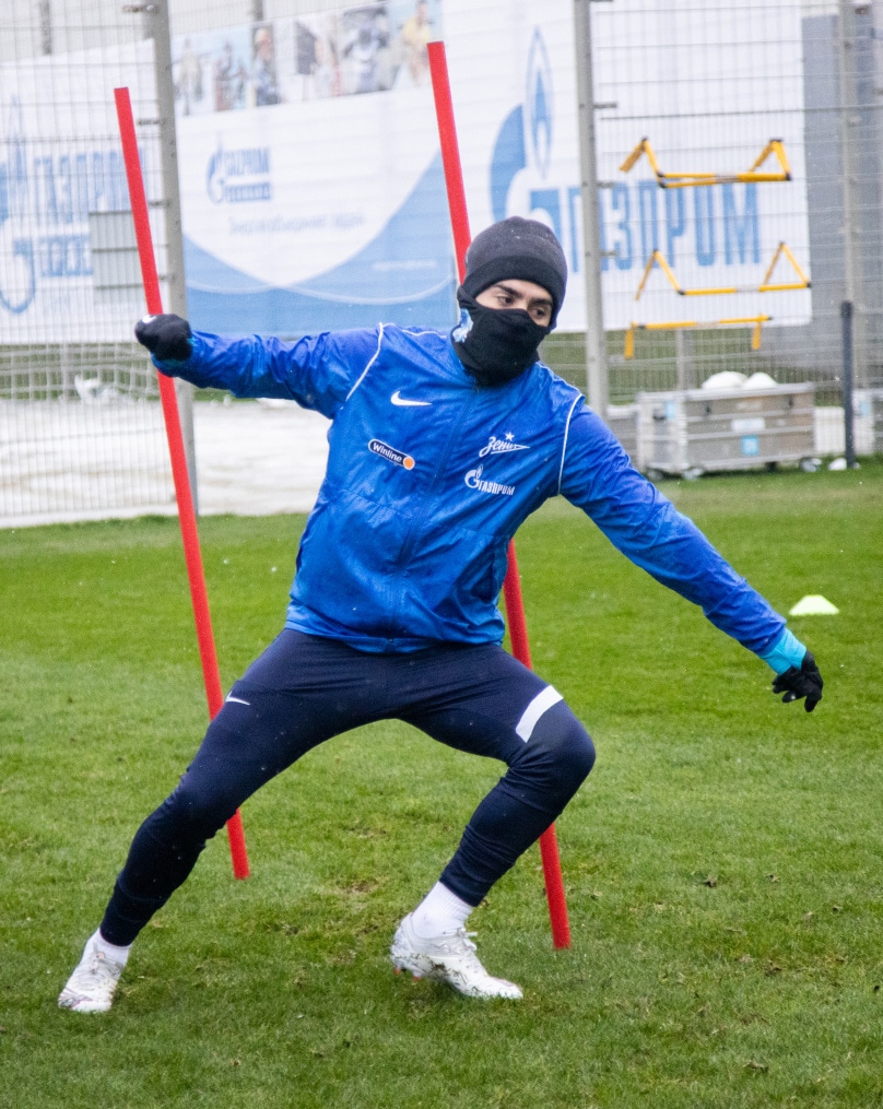 Тренировка «Зенита» перед матчем с ЦСКА