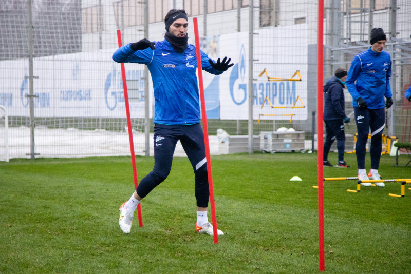 Тренировка «Зенита» перед матчем с ЦСКА