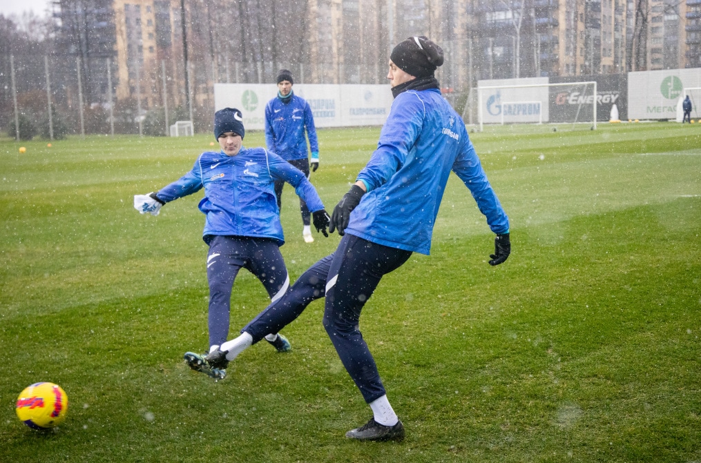 Тренировка «Зенита» перед матчем с ЦСКА