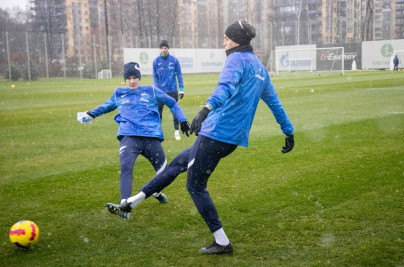 Тренировка «Зенита» перед матчем с ЦСКА