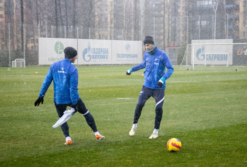 Тренировка «Зенита» перед матчем с ЦСКА