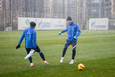 Тренировка «Зенита» перед матчем с ЦСКА