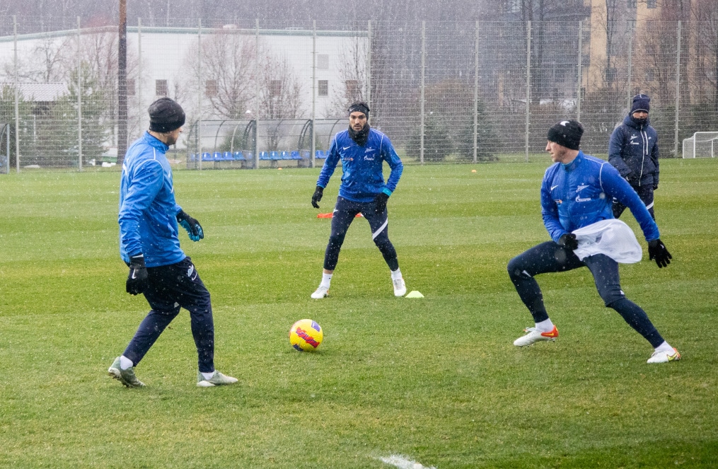 Тренировка «Зенита» перед матчем с ЦСКА