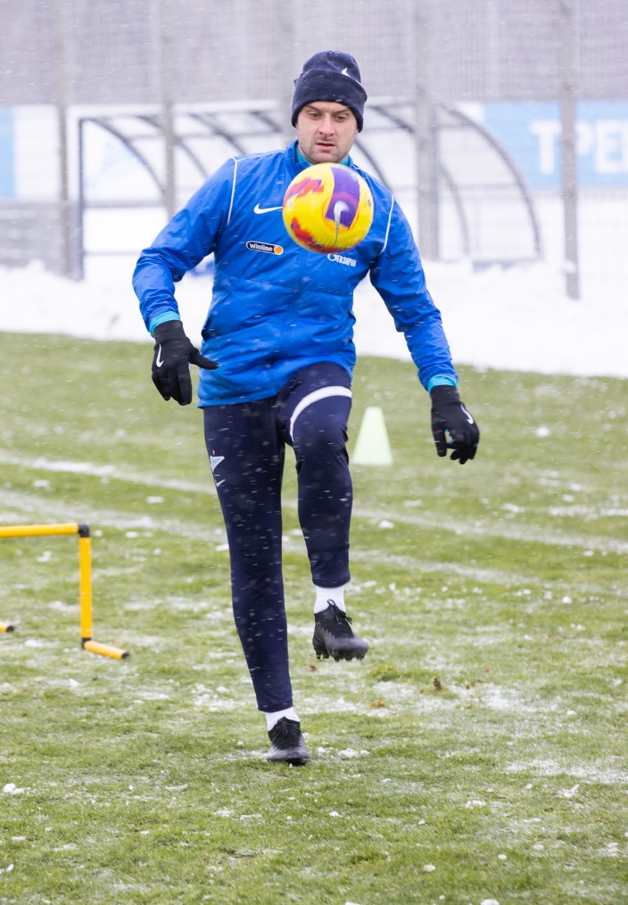 Тренировка «Зенита» перед матчем с «Ростовом»
