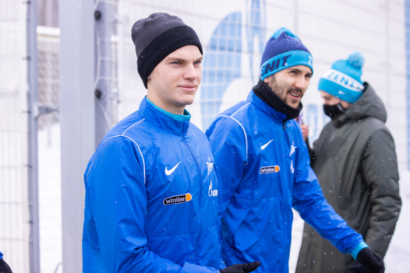 Тренировка «Зенита» перед матчем с «Ростовом»