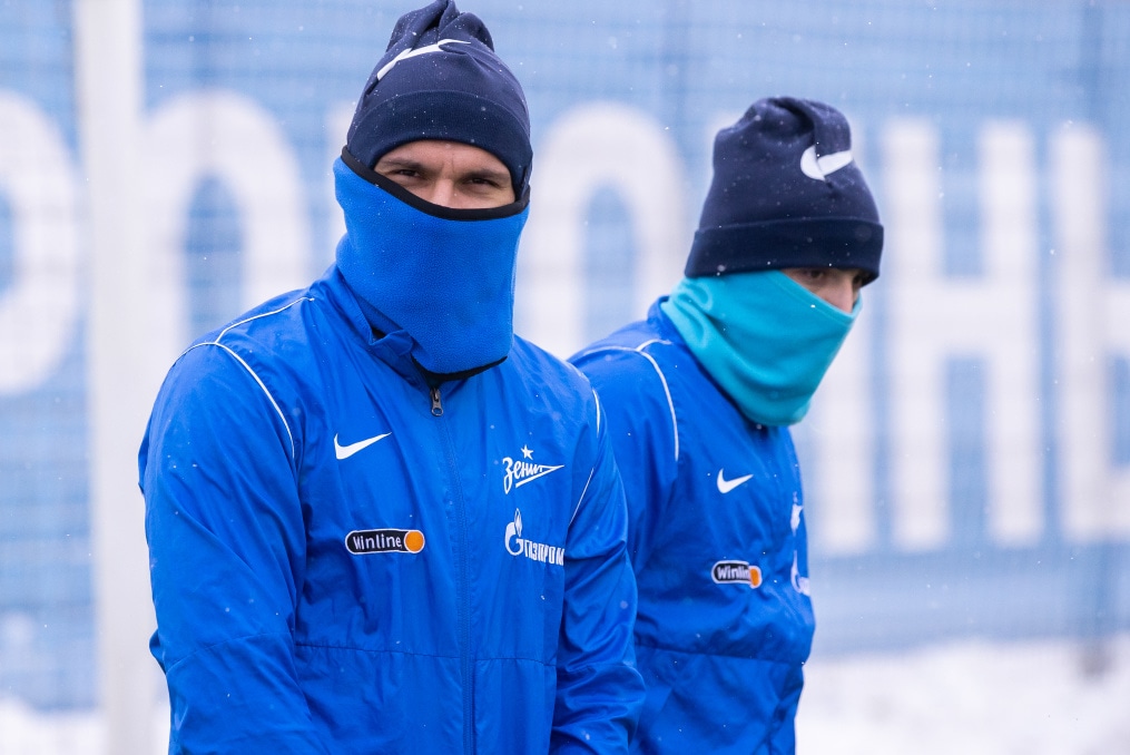 Тренировка «Зенита» перед матчем с «Ростовом»