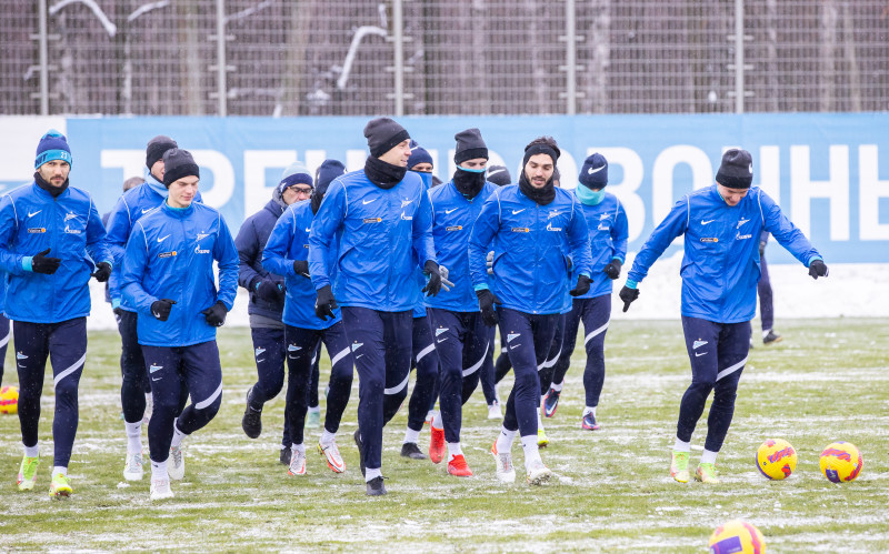 Тренировка «Зенита» перед матчем с «Ростовом»