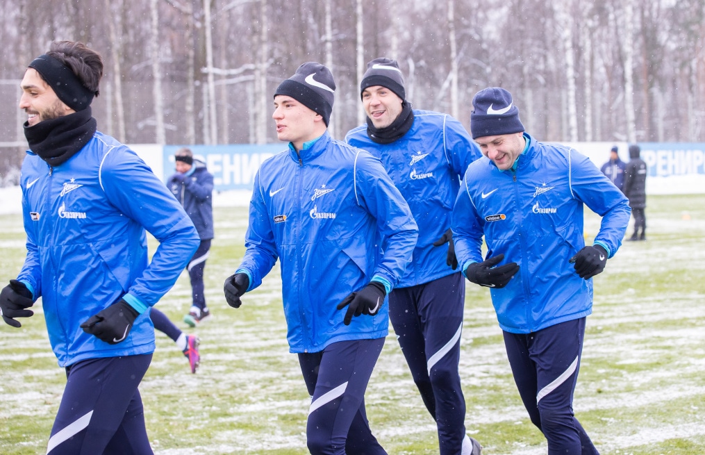 Тренировка «Зенита» перед матчем с «Ростовом»