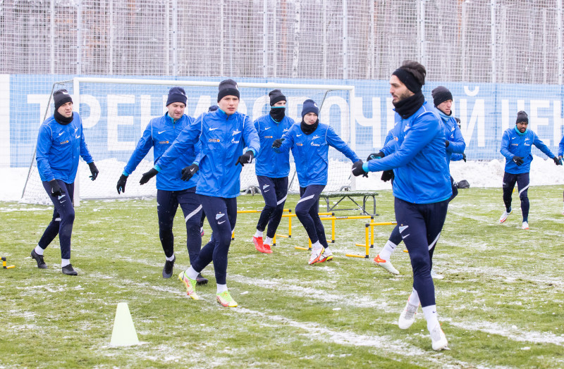 Тренировка «Зенита» перед матчем с «Ростовом»
