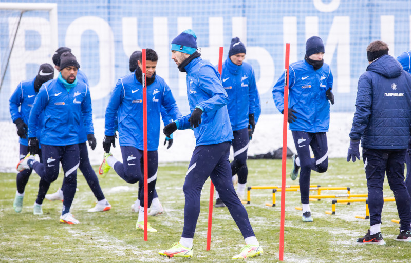 Тренировка «Зенита» перед матчем с «Ростовом»