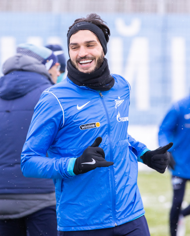 Тренировка «Зенита» перед матчем с «Ростовом»