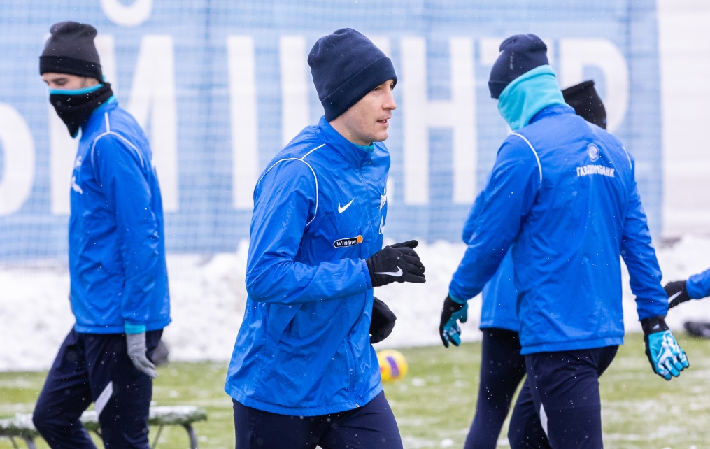 Тренировка «Зенита» перед матчем с «Ростовом»