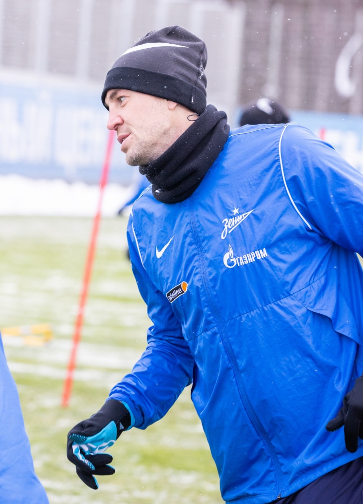 Тренировка «Зенита» перед матчем с «Ростовом»