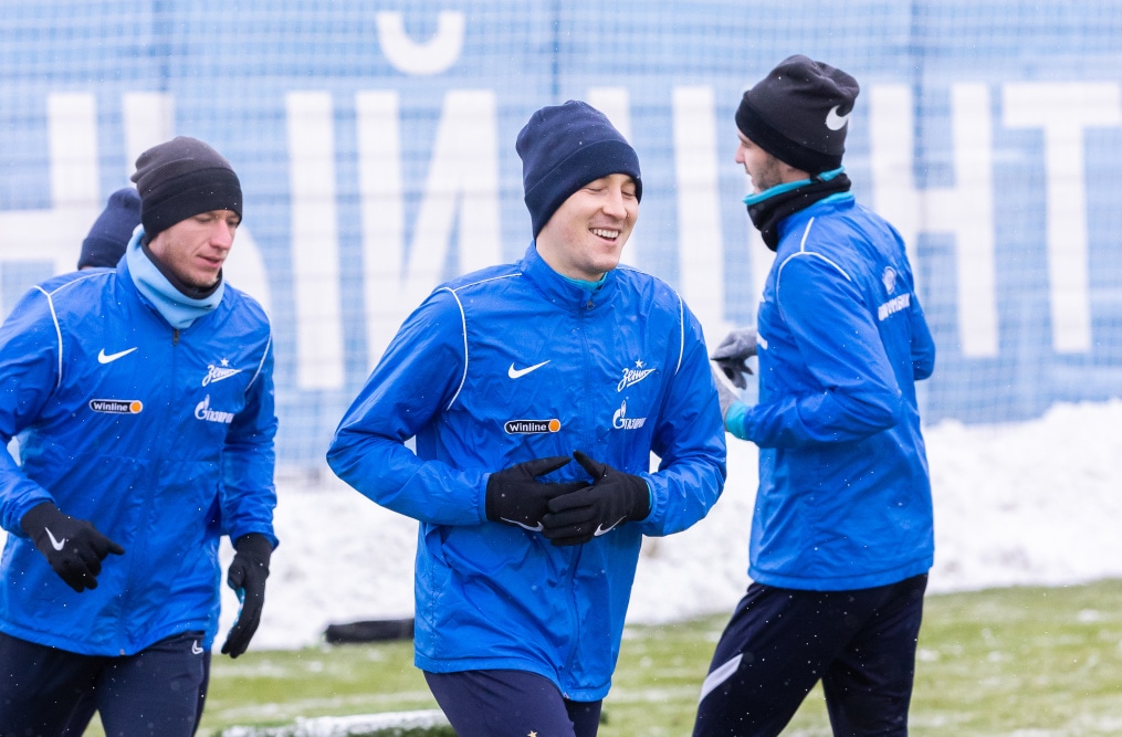 Тренировка «Зенита» перед матчем с «Ростовом»
