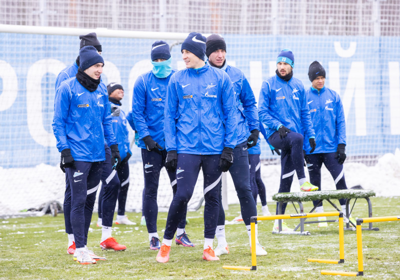 Тренировка «Зенита» перед матчем с «Ростовом»