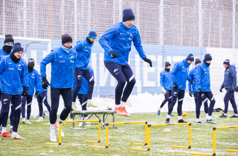 Тренировка «Зенита» перед матчем с «Ростовом»