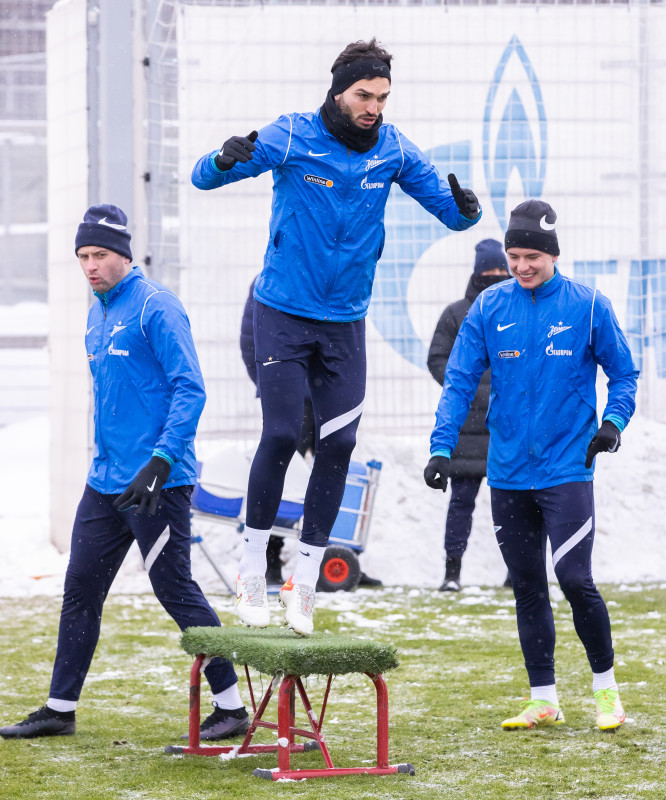 Тренировка «Зенита» перед матчем с «Ростовом»