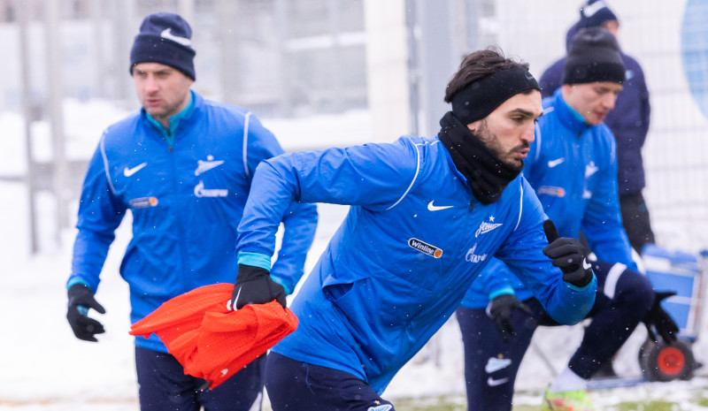 Тренировка «Зенита» перед матчем с «Ростовом»