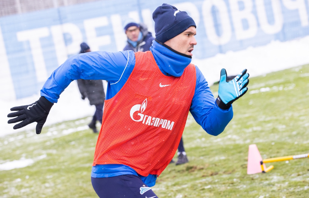 Тренировка «Зенита» перед матчем с «Ростовом»